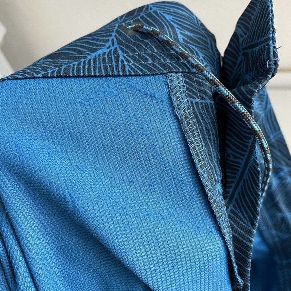 Mack Weldon Shorts 33/34 Mens Blue Black Printed Hybrid Board Golf Zip Pocket - Picture 12 of 12